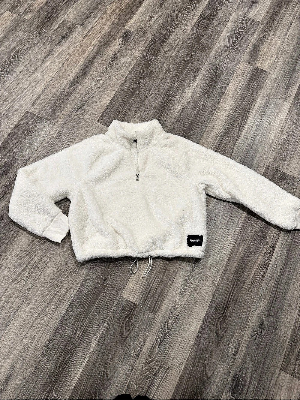 Calvin Klein Fleece Pullover in White Size XL